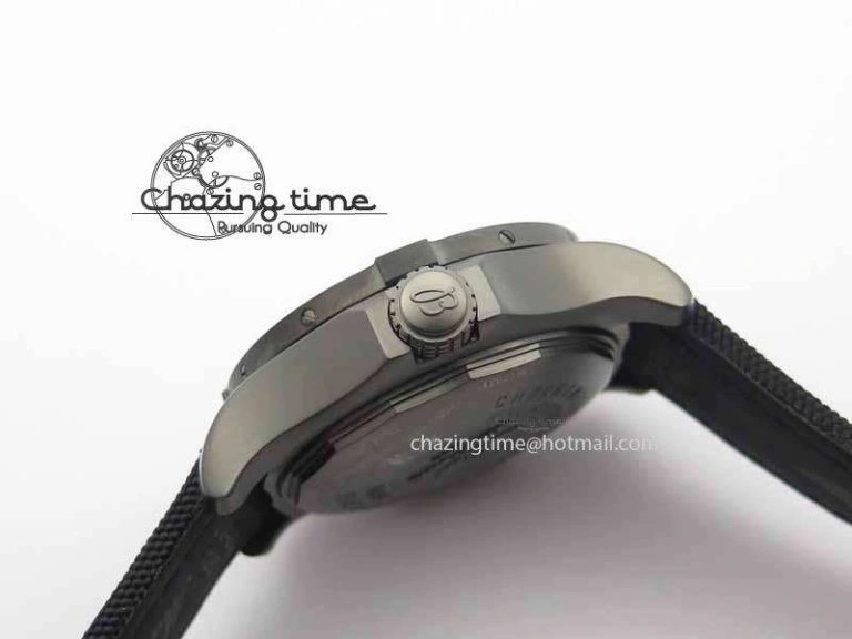 Original Avenger II Seawolf PVD HK Limited Edition GF 1:1 Best Edition Black Dial On Black Nylon Strap A 5726