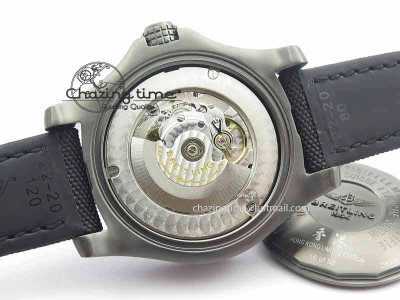Original Avenger II Seawolf PVD HK Limited Edition GF 1:1 Best Edition Black Dial On Black Nylon Strap A 5726