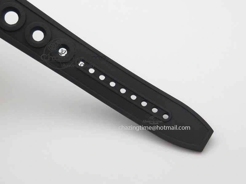 TechFriendly Avenger II Seawolf SS GF 1:1 Best Edition Black Dial On Black Rubber Strap A 5721