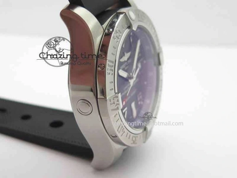 TechFriendly Avenger II Seawolf SS GF 1:1 Best Edition Black Dial On Black Rubber Strap A 5721
