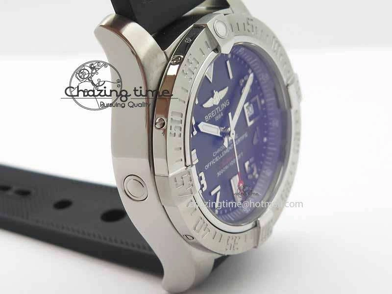 EyeCatching Avenger II Seawolf SS GF 1:1 Best Edition Gray Dial On Black Rubber Strap A 5722