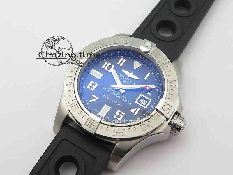 EyeCatching Avenger II Seawolf SS GF 1:1 Best Edition Gray Dial On Black Rubber Strap A 5722