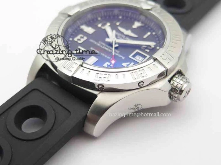EyeCatching Avenger II Seawolf SS GF 1:1 Best Edition Gray Dial On Black Rubber Strap A 5722