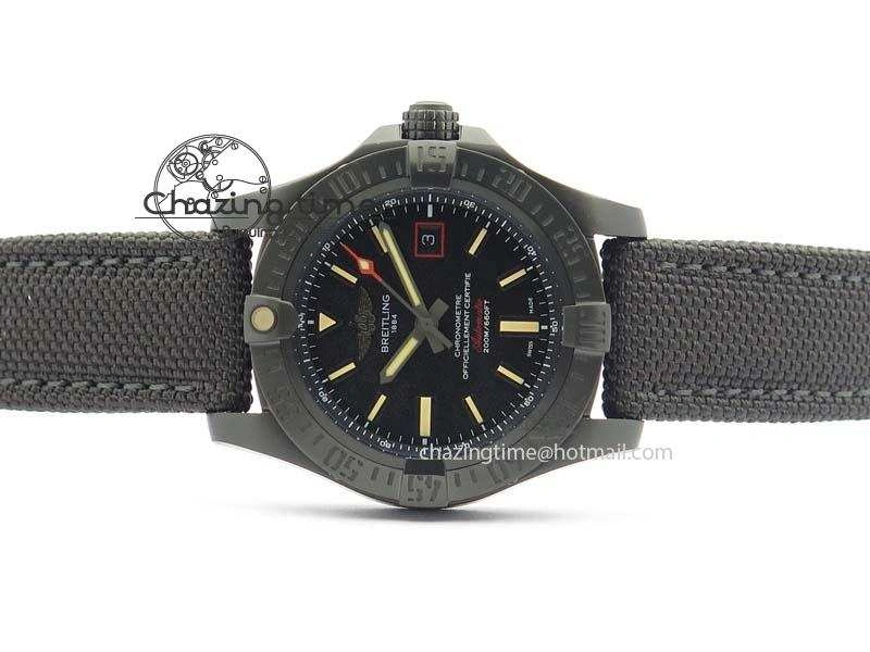 Avenger Seawolf DLC Black Dial On Black Nylon Strap A Resilient 5766