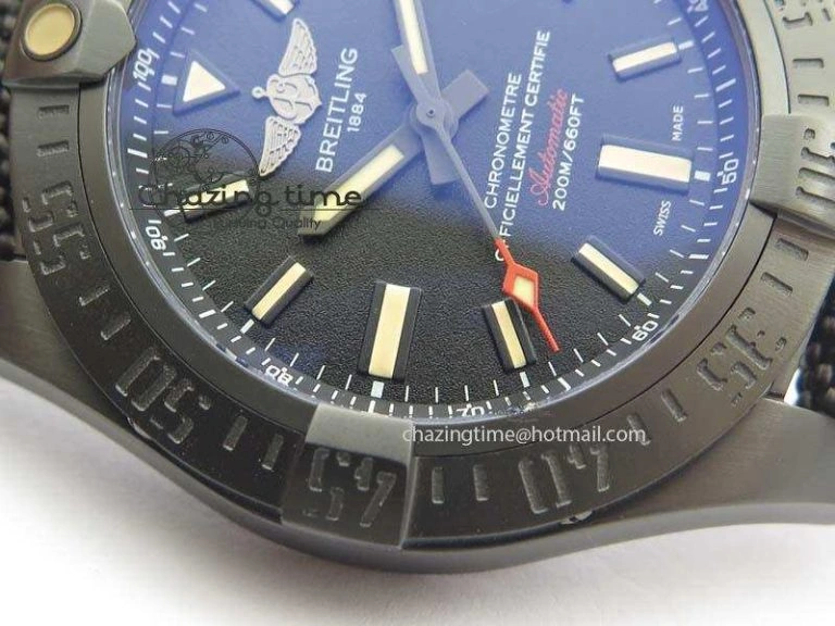 Avenger Seawolf DLC Black Dial On Black Nylon Strap A Resilient 5766