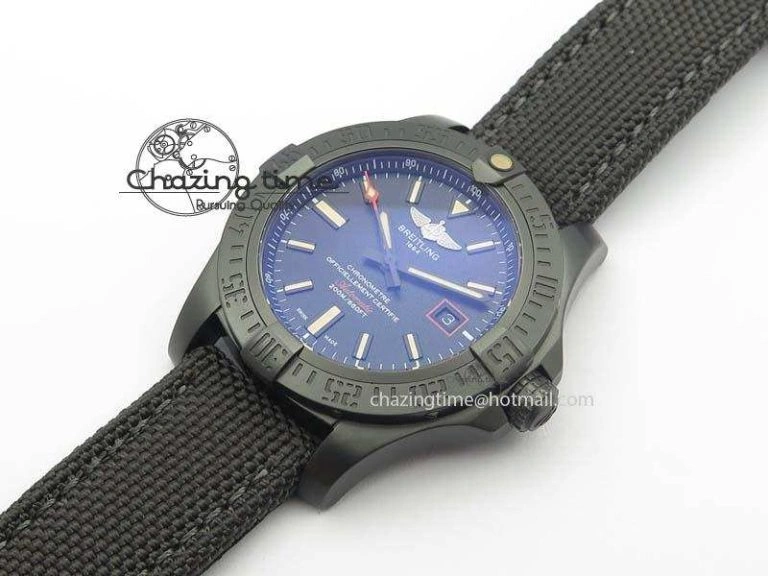 Avenger Seawolf DLC Black Dial On Black Nylon Strap A Resilient 5766