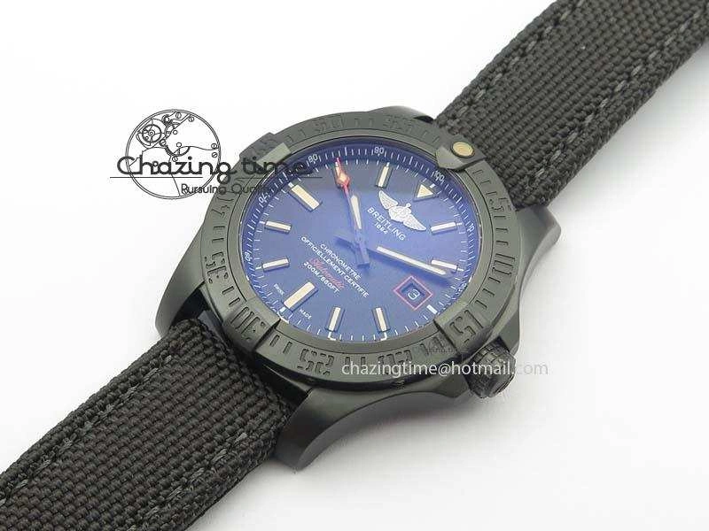 Avenger Seawolf DLC Black Dial On Black Nylon Strap A Resilient 5766