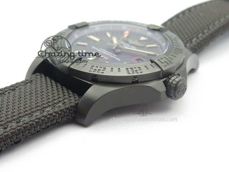 Avenger Seawolf DLC Black Dial On Black Nylon Strap A Resilient 5766