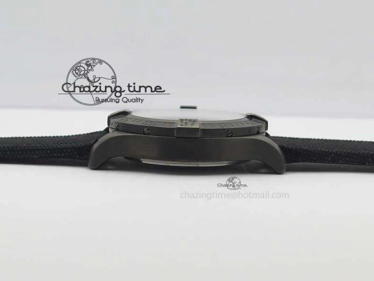 Casual Avenger Seawolf DLC GF 1:1 Best Edition Black Dial On Black Nylon Strap A 5743