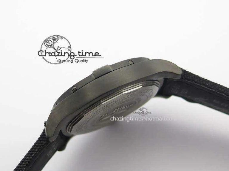 Casual Avenger Seawolf DLC GF 1:1 Best Edition Black Dial On Black Nylon Strap A 5743