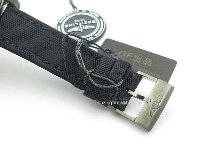 Casual Avenger Seawolf DLC GF 1:1 Best Edition Black Dial On Black Nylon Strap A 5743