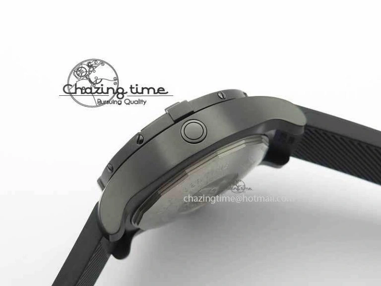 Durable Avenger Seawolf DLC HF 1:1 Best Edition Black Dial On Black Rubber Strap A25J 5742