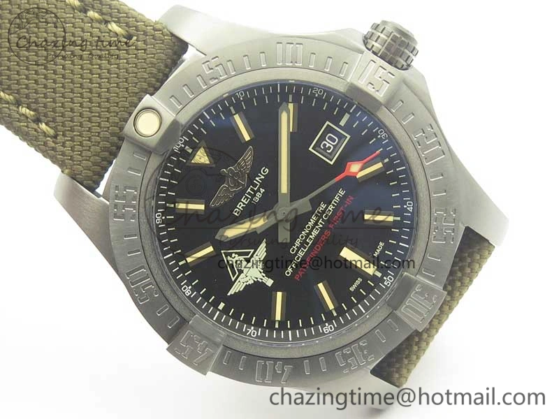 Avenger V17310 Ti DLC 1:1 Best Edition Black Dial Pathfinders First In on Nylon Strap A Compact 5609