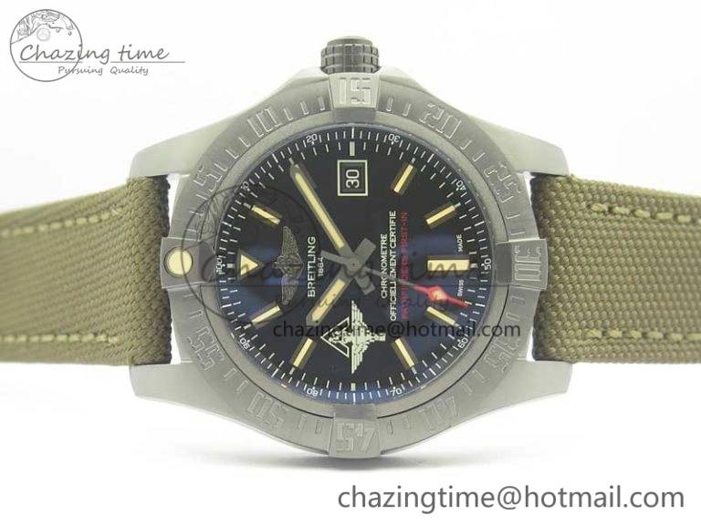 Avenger V17310 Ti DLC 1:1 Best Edition Black Dial Pathfinders First In on Nylon Strap A Compact 5609