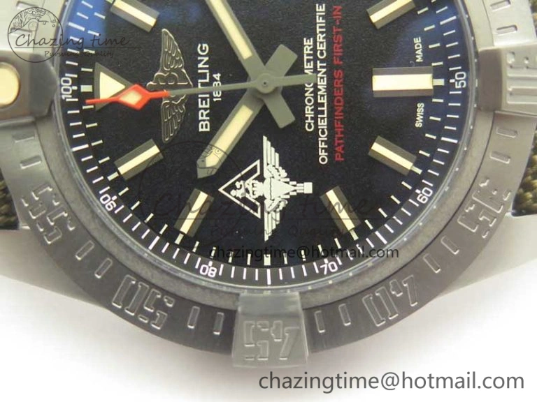 Avenger V17310 Ti DLC 1:1 Best Edition Black Dial Pathfinders First In on Nylon Strap A Compact 5609