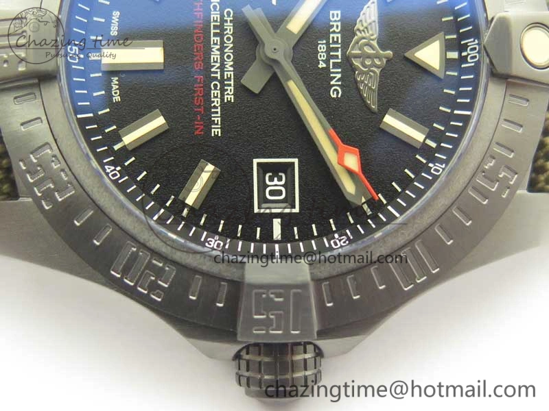 Avenger V17310 Ti DLC 1:1 Best Edition Black Dial Pathfinders First In on Nylon Strap A Compact 5609
