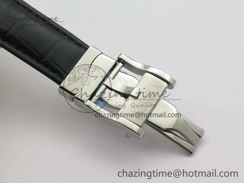 GoAnywhere BG 9087BB Moonphase SS 1:1 Best Edition White Dial On Black Leather Strap Cal. 5368