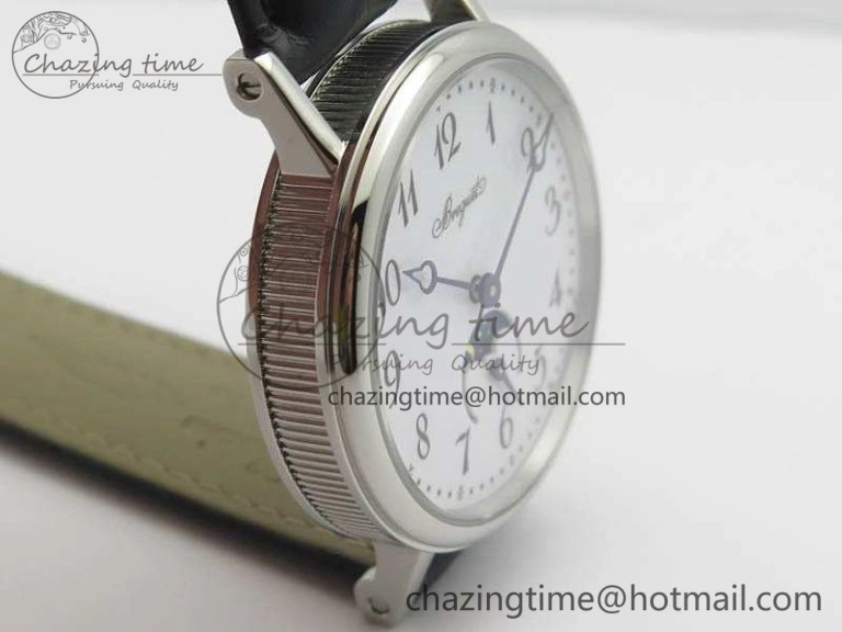 GoAnywhere BG 9087BB Moonphase SS 1:1 Best Edition White Dial On Black Leather Strap Cal. 5368