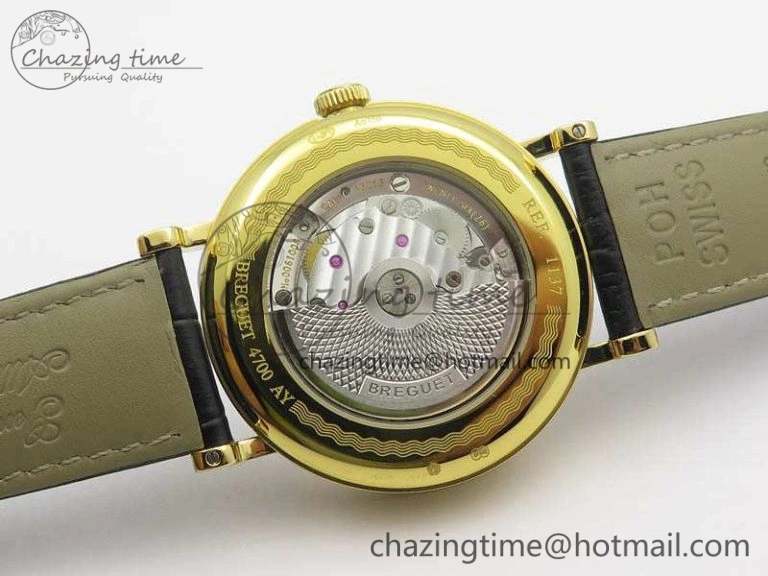 BG 9087BB Moonphase YG 1:1 Best Edition White Dial On Black Leather Strap Cal. Premium 5370