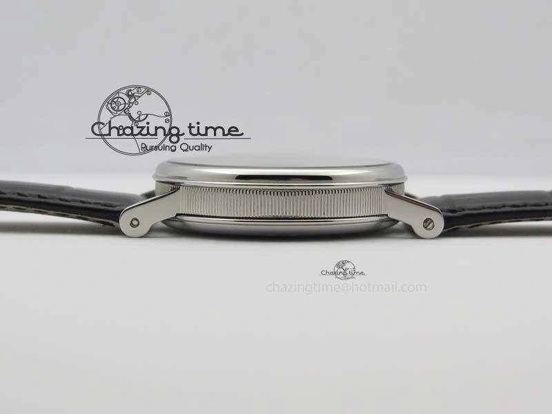 BG Tourbillon SS Best Edition Black Dial On Black Leather Strap A23J Durable 5373