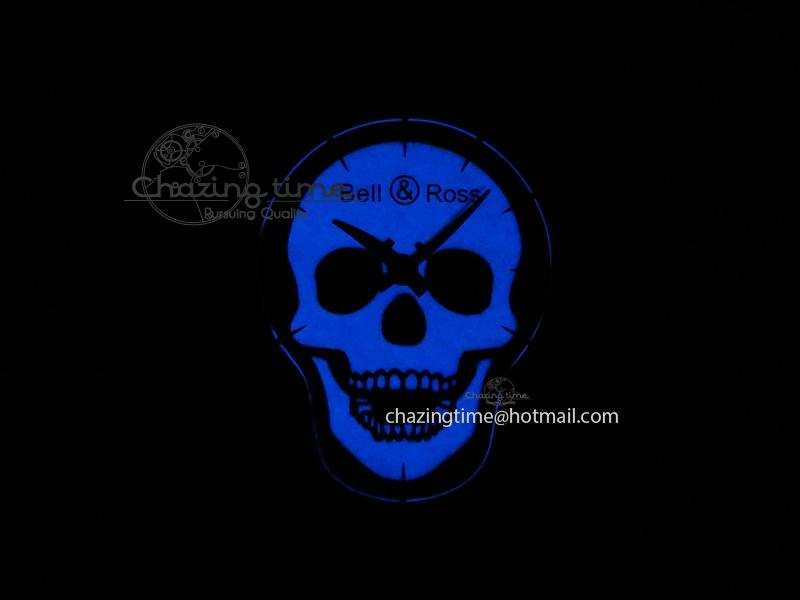 BR 01-92 Airborne Skull PVD Blue Dial On Black Leather Strap MIYOTA 9015 (Free Rubber Strap) Refined 5239