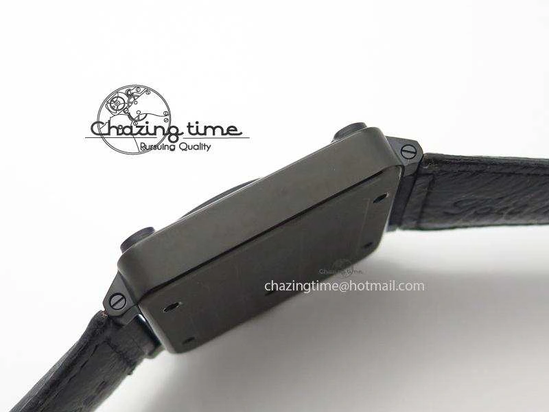 BR 01-92 Airborne Skull PVD Blue Dial On Black Leather Strap MIYOTA 9015 (Free Rubber Strap) Refined 5239