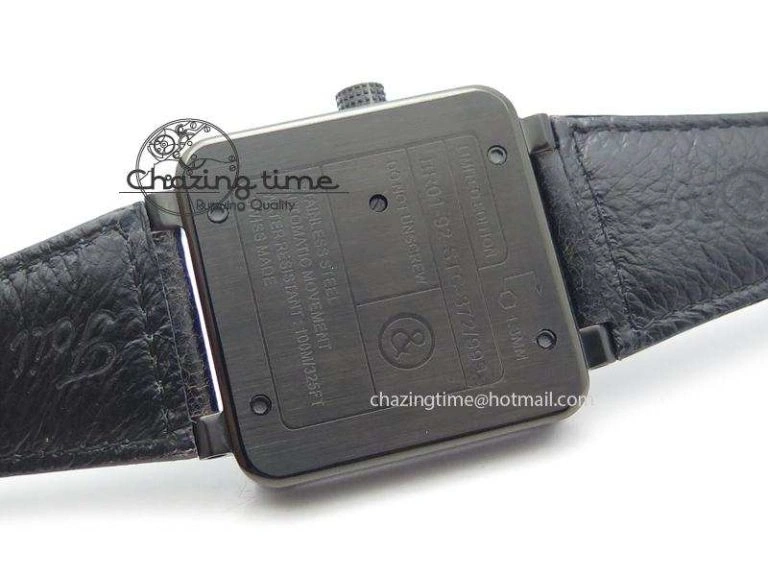 BR 01-92 Airborne Skull PVD Blue Dial On Black Leather Strap MIYOTA 9015 (Free Rubber Strap) Refined 5239