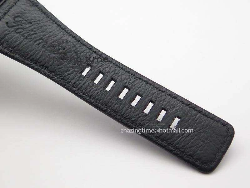 BR 01-92 Airborne Skull PVD Blue Dial On Black Leather Strap MIYOTA 9015 (Free Rubber Strap) Refined 5239