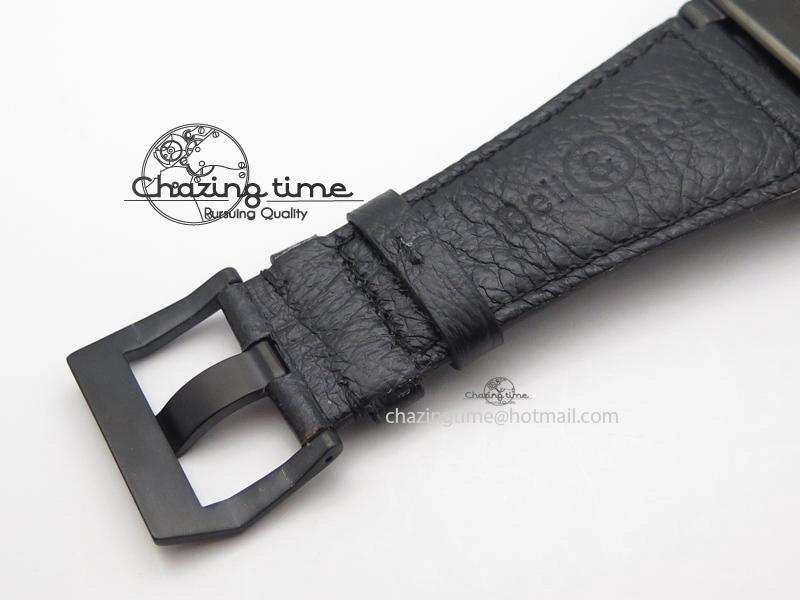 BR 01-92 Airborne Skull PVD Blue Dial On Black Leather Strap MIYOTA 9015 (Free Rubber Strap) Refined 5239