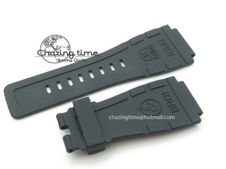 BR 01-92 Airborne Skull PVD Grey Dial On Black Leather Strap MIYOTA 9015 (Free Rubber Strap) Flexible 5240