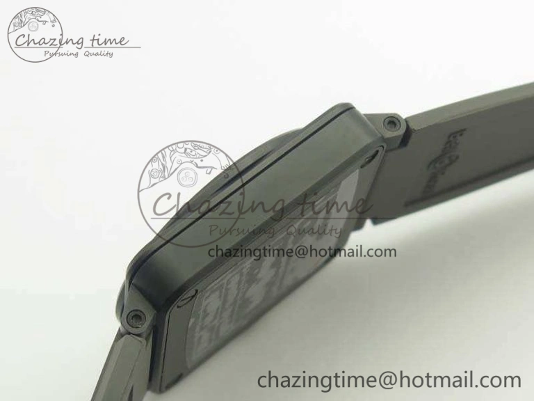 HighPerformance BR 03-92 42.5mm Real Ceramic Case NII 1:1 Best Edition Gray Dial On Rubber Strap MIYOTA 5192