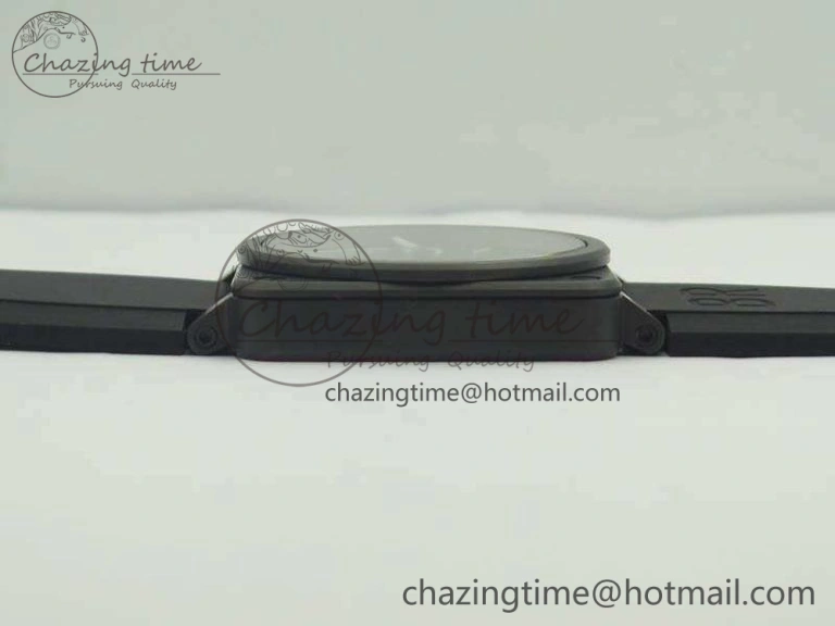 BR 03-92 42.5mm Real Ceramic Case NII 1:1 Best Edition Green Dial On Rubber Strap MIYOTA HighQuality 5191