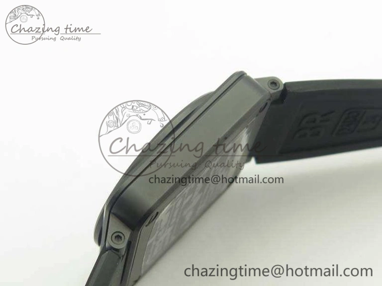 BR 03-92 42.5mm Real Ceramic Case NII 1:1 Best Edition Green Dial On Rubber Strap MIYOTA HighQuality 5191