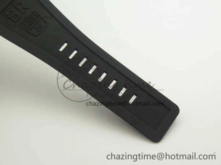 BR 03-92 42.5mm Real Ceramic Case NII 1:1 Best Edition Green Dial On Rubber Strap MIYOTA HighQuality 5191
