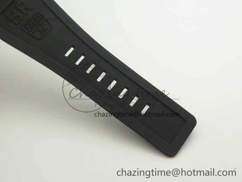 BR 03-92 42.5mm Real Ceramic Case NII 1:1 Best Edition Green Dial On Rubber Strap MIYOTA HighQuality 5191