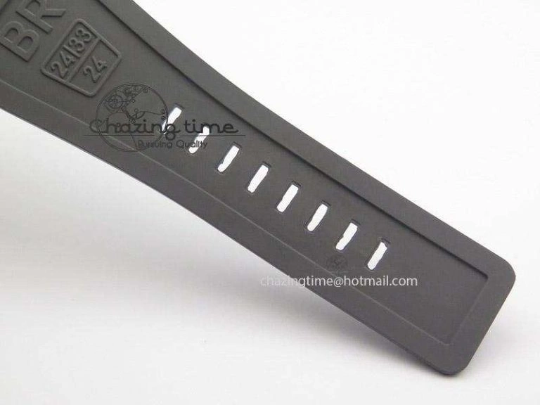 SmoothTexture BR 03-92 42mm Commando 1:1 Best Edition On Grey Rubber Strap Miyota 5245