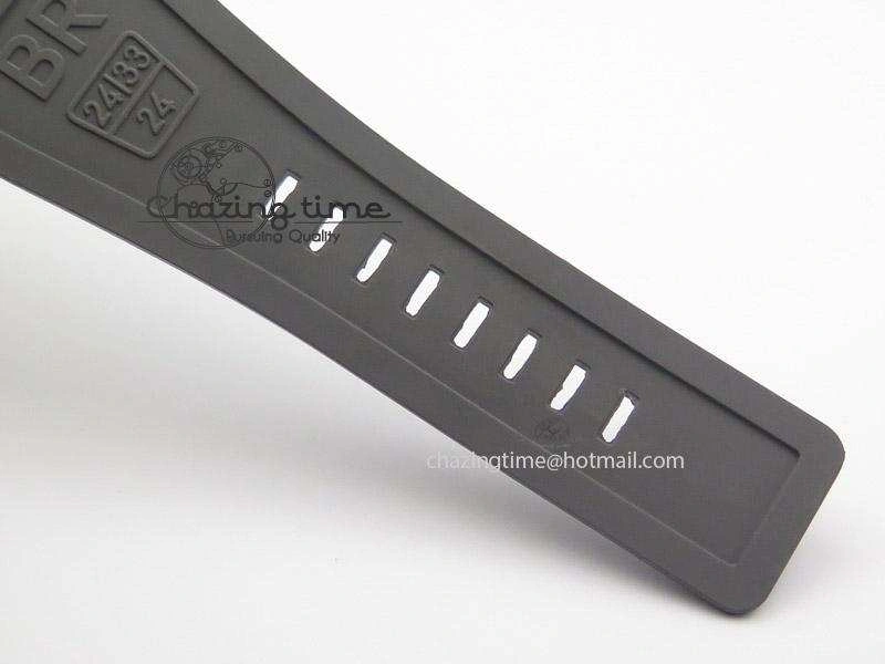 SmoothTexture BR 03-92 42mm Commando 1:1 Best Edition On Grey Rubber Strap Miyota 5245