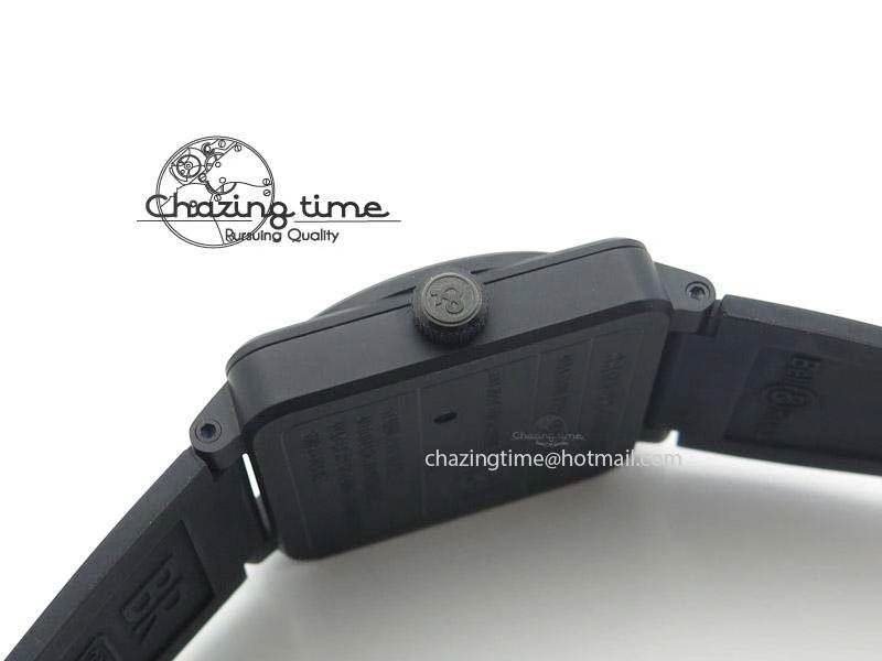 Bold BR 03-92 42mm Military Type 1:1 Best Edition On Black Rubber Strap Miyota 5248
