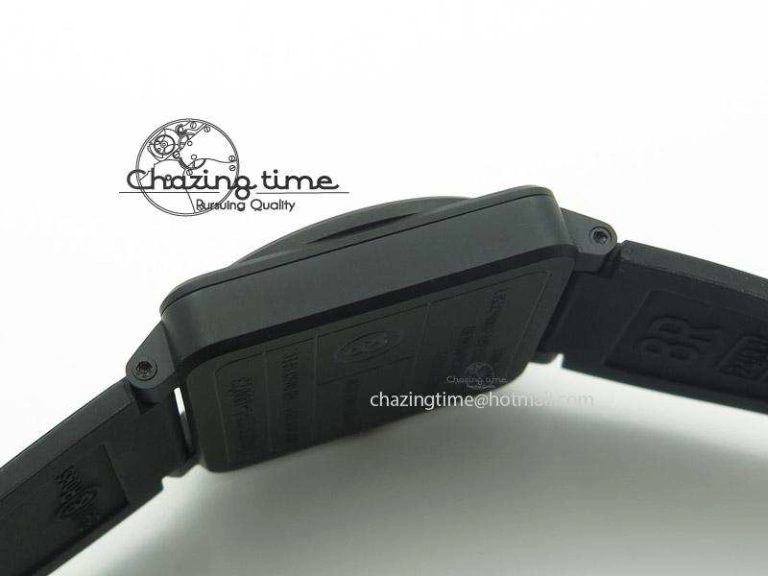 Bold BR 03-92 42mm Military Type 1:1 Best Edition On Black Rubber Strap Miyota 5248