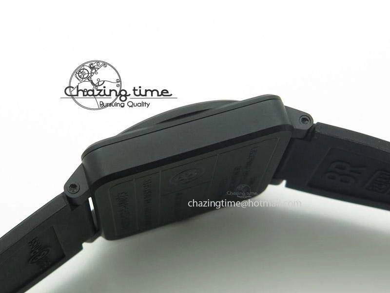Bold BR 03-92 42mm Military Type 1:1 Best Edition On Black Rubber Strap Miyota 5248