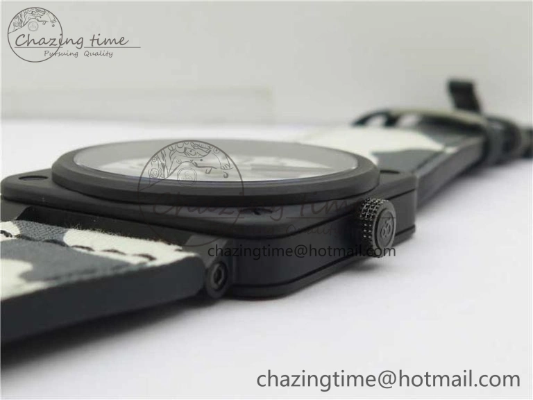 Durable BR 03-92 DLC 1:1 Best Edition Gray Camouflage Apes Dial on Camouflage Strap MIYOTA 9015 V 5167