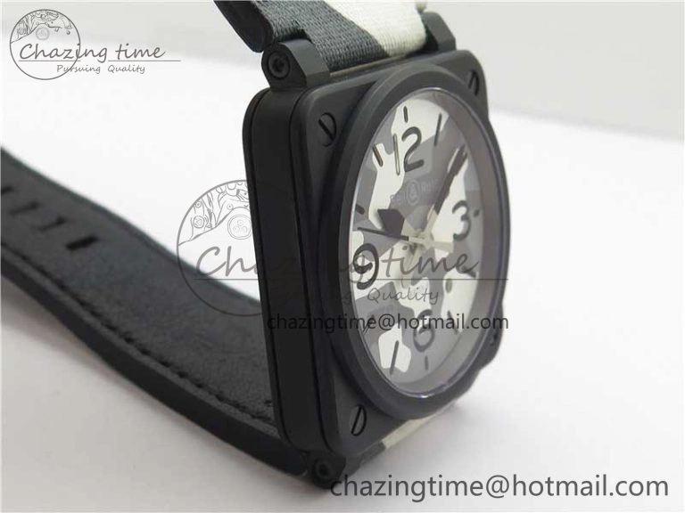 Durable BR 03-92 DLC 1:1 Best Edition Gray Camouflage Apes Dial on Camouflage Strap MIYOTA 9015 V 5167