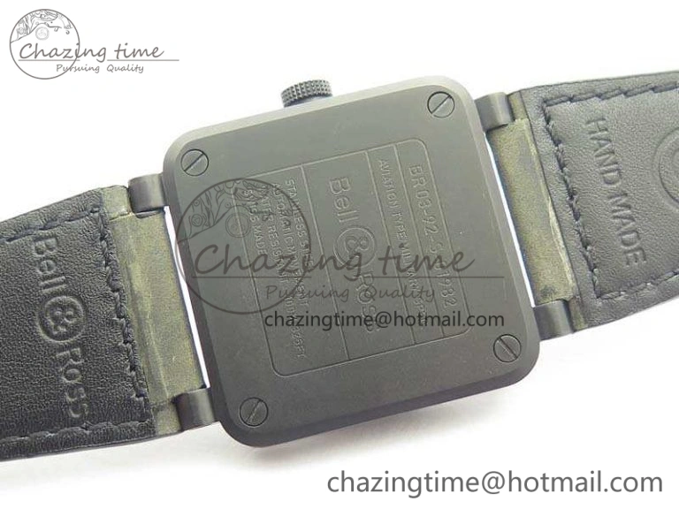 BR 03-92 DLC 42.5mm Green Camouflage Dial On Leather Strap MIYOTA9015 V Casual 5194