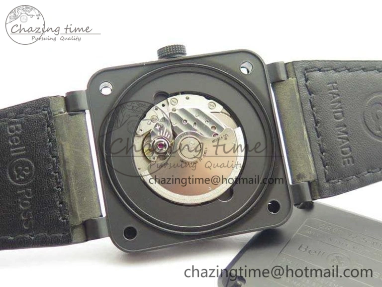 BR 03-92 DLC 42.5mm Green Camouflage Dial On Leather Strap MIYOTA9015 V Casual 5194