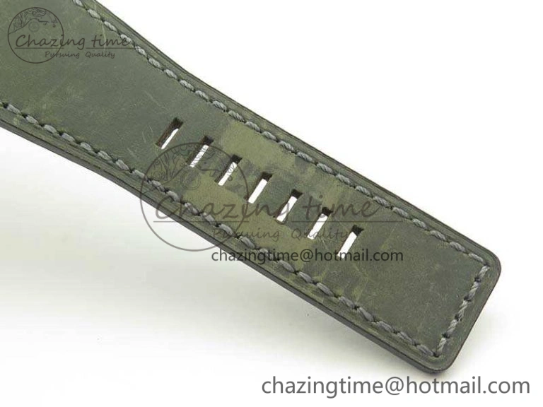 BR 03-92 DLC 42.5mm Green Camouflage Dial On Leather Strap MIYOTA9015 V Casual 5194
