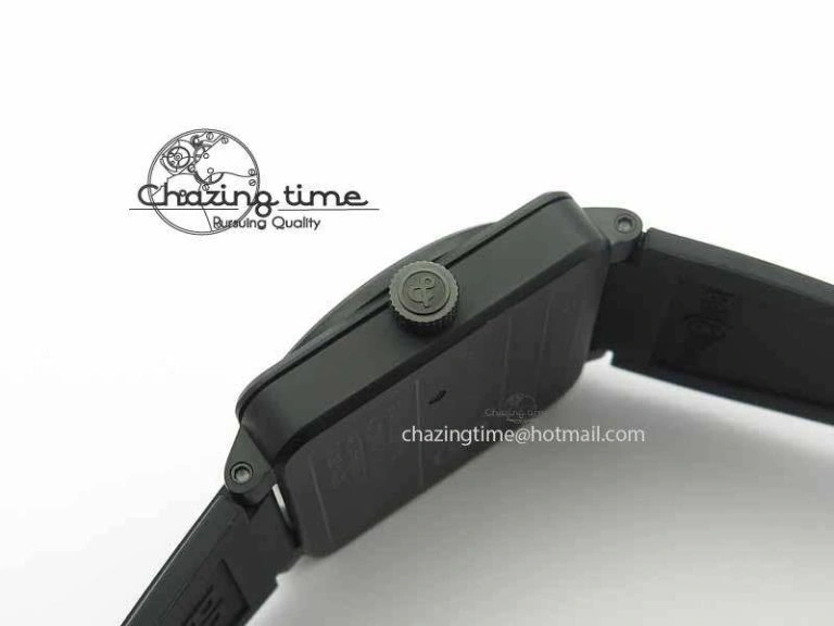 Chic BR 03-92 DLC Black Dial FAYETTE 42.5mm On Rubber Strap MIYOTA 9015 V 5218