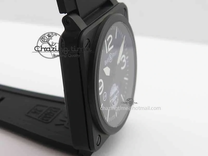 Attractive BR 03-92 DLC Black Dial GIGN 42.5mm on Rubber Strap MIYOTA 9015 V 5216