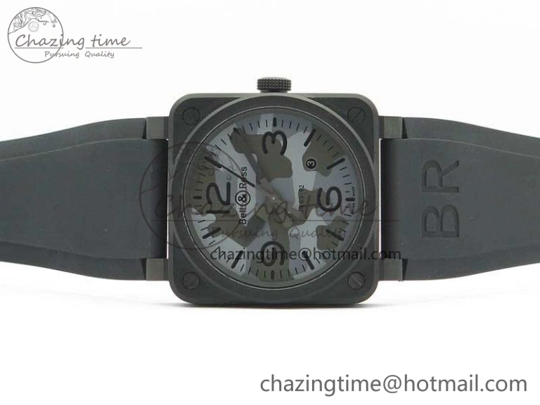 BR 03-92 DLC Camouflage Dial 42.5mm On Rubber Strap MIYOTA 9015 V Popular 5211