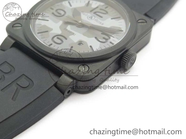 BR 03-92 DLC Camouflage Dial 42.5mm On Rubber Strap MIYOTA 9015 V Popular 5211