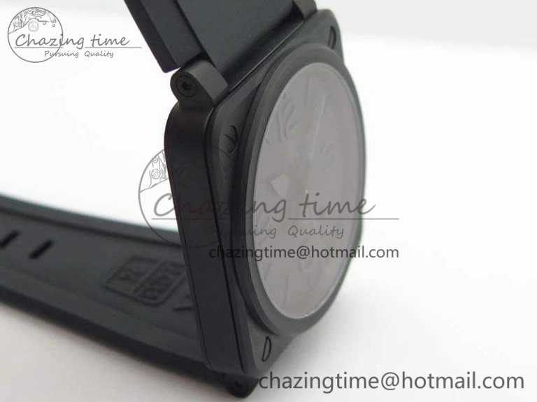 Lightweight BR 03-92 DLC Case V3 Black Dial 42.5mm On Rubber Strap MIYOTA 5197